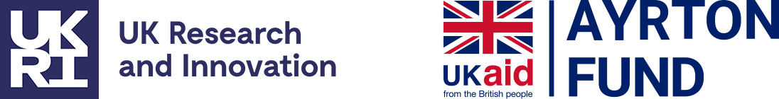 Logos: UK Research and Innovation and Ayrton Fund