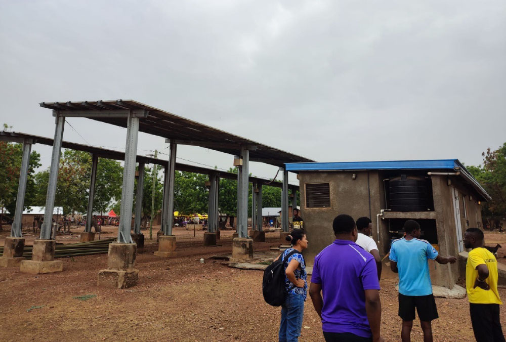 The team visited the Kudorkope mini-grid